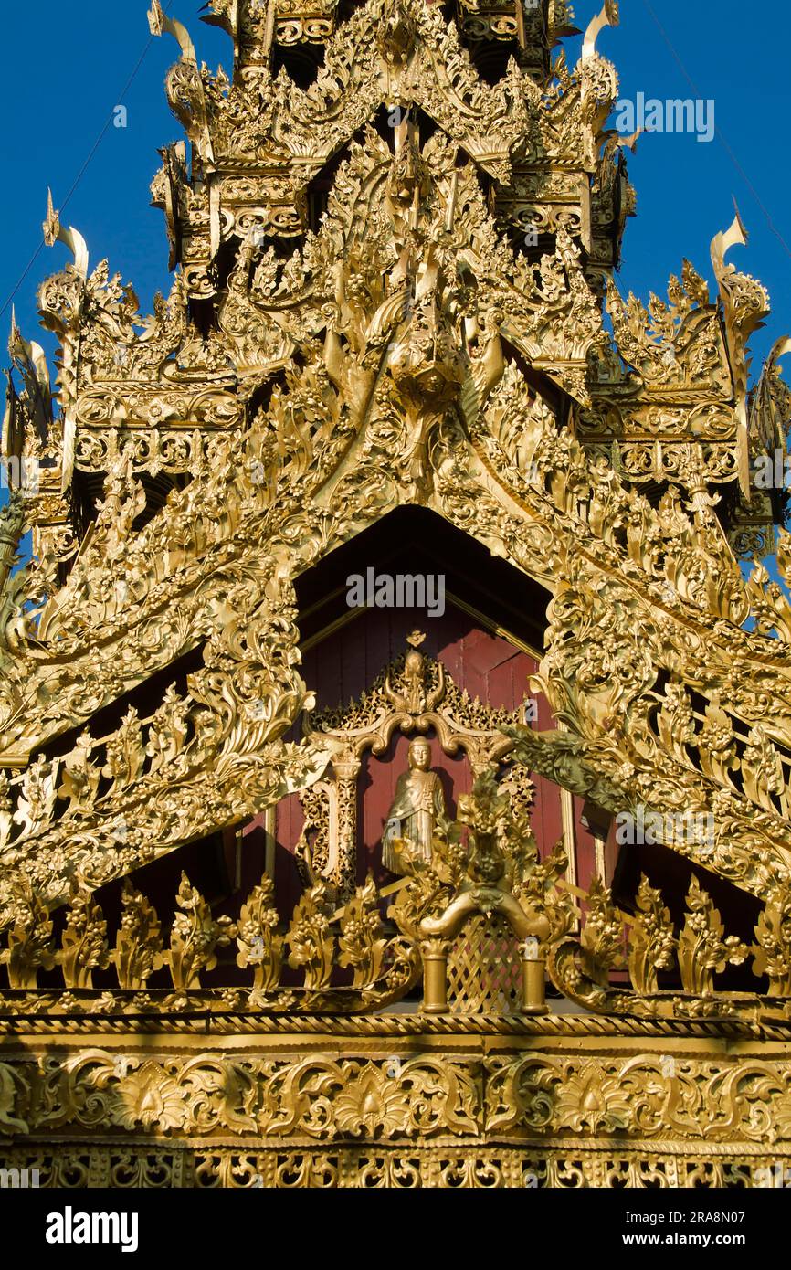 Sule Pagoda, Rangoon/Yangon, Birmania, Myanmar, Rangoon/Yangon Foto Stock