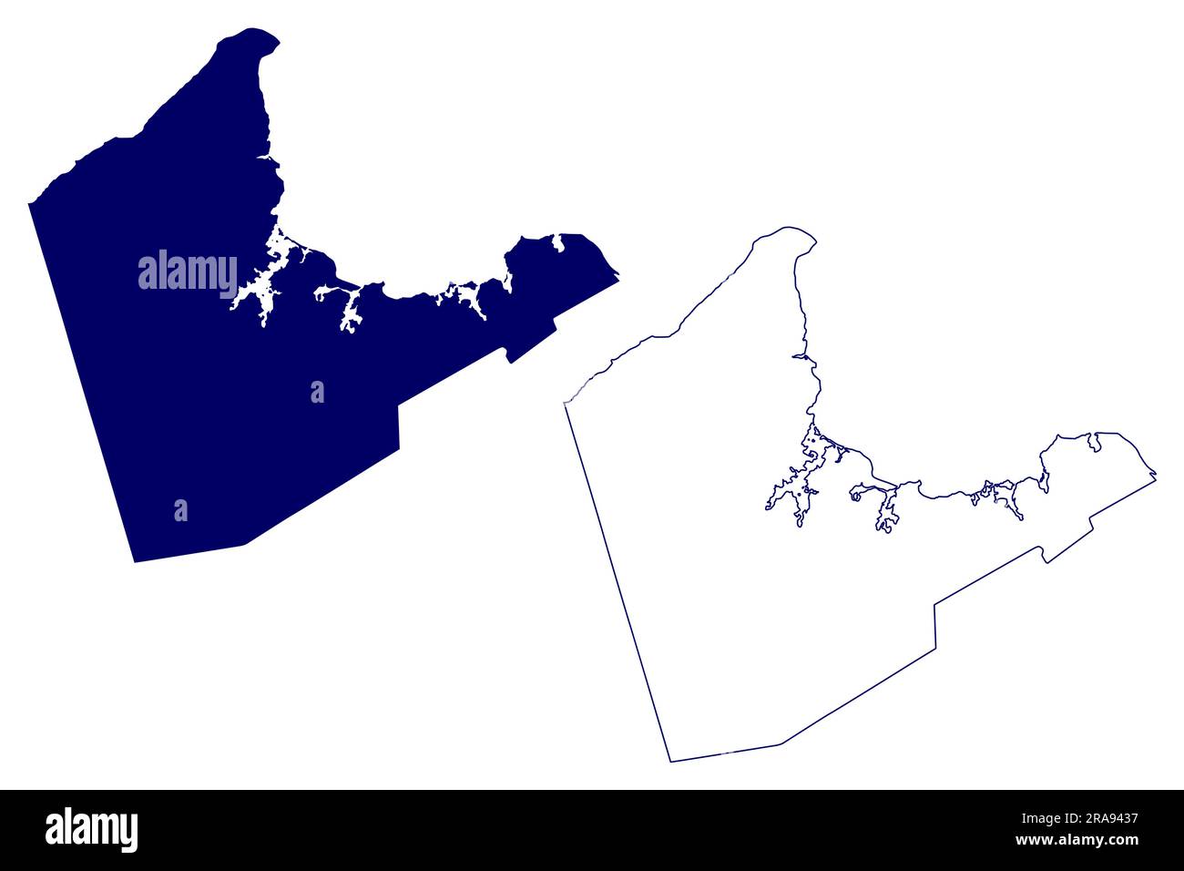 Municipalità della contea di Antigonish (Canada, Provincia della nuova Scozia, Nord America) illustrazione vettoriale della mappa, schizzo di scribble mappa antigonish Illustrazione Vettoriale