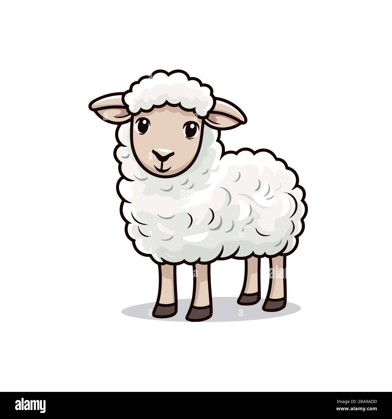 Pecore. Illustrazione delle pecore disegnata a mano. Illustrazione di cartoni  animati in stile doodle vettoriale Immagine e Vettoriale - Alamy
