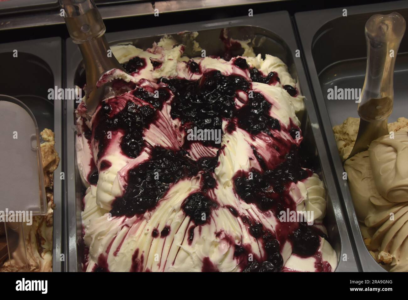 Primo piano del gelato italiano Foto Stock