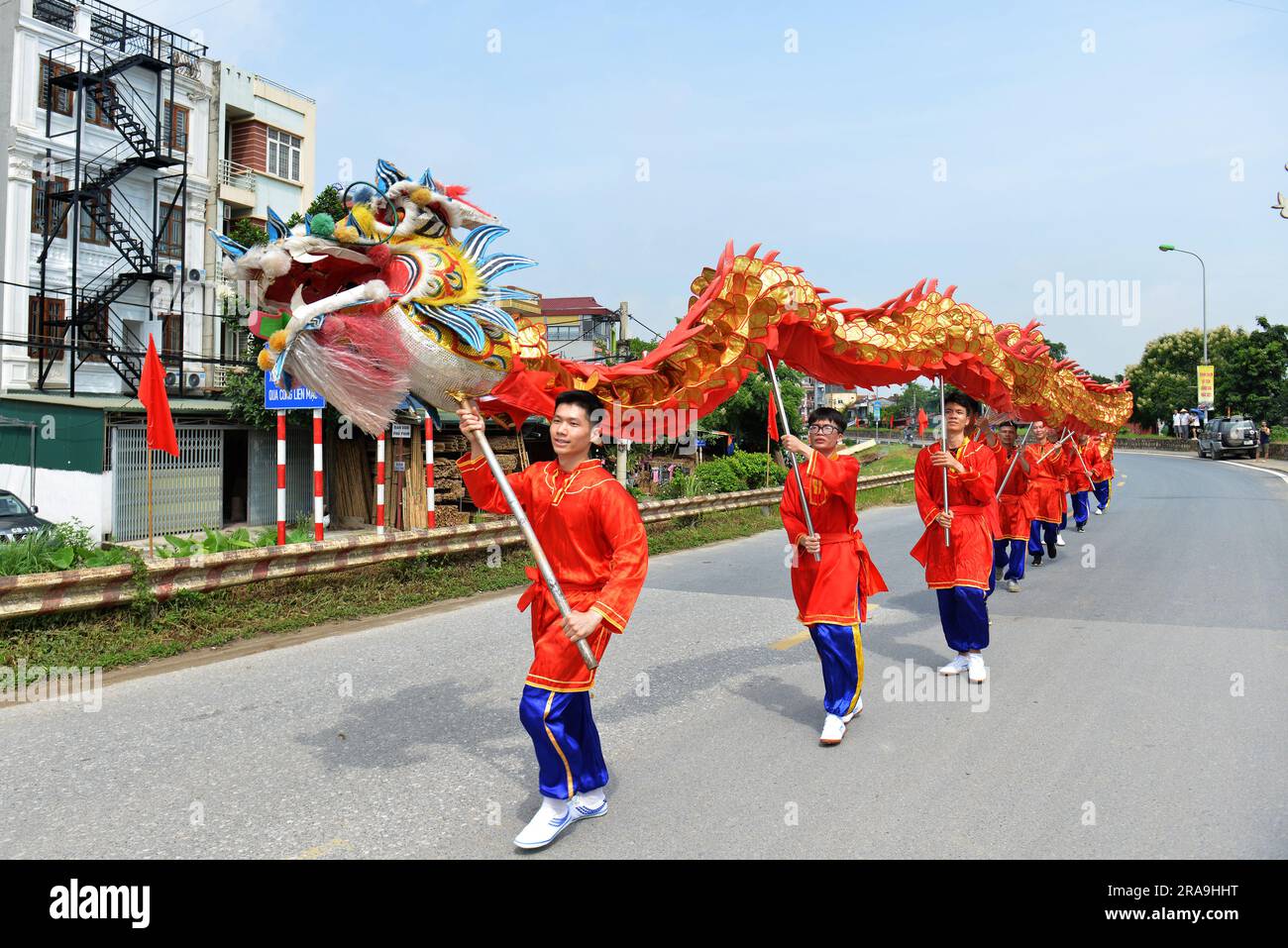 Il tradizionale festival del villaggio di Chem, ha noi, Vietnam 2023. Lễ Hội truyền thống Chèm. 越南旅游, वियतनाम पर्यटन, 베트남 관광, ベトナム観光, ឌូលីច វៀតណាម, Foto Stock