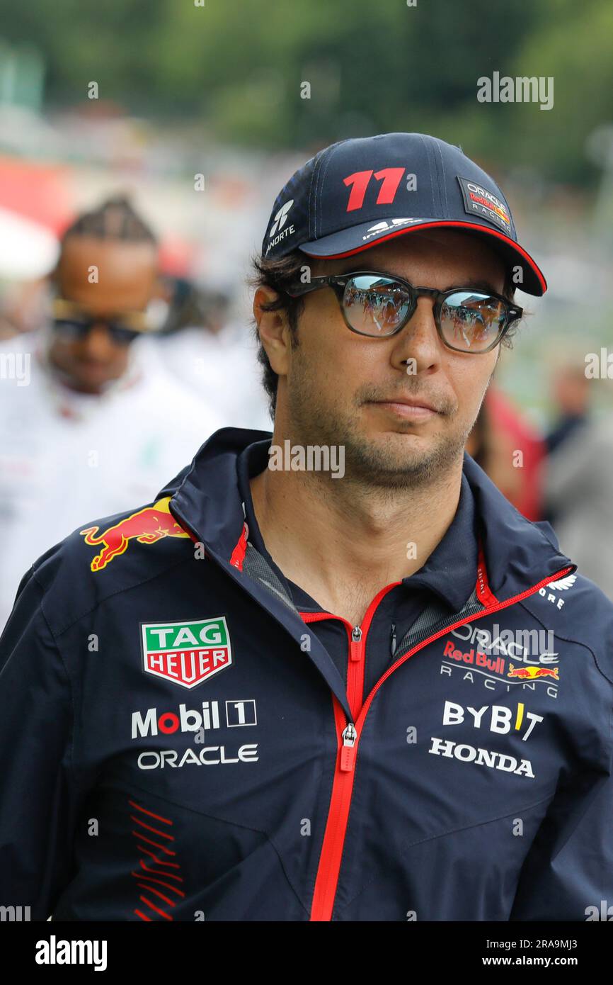 Spielberg, Austria. 2 luglio 2023. Formula 1 Rolex Gran Premio d'Austria al Red Bull Ring, Austria. Nella foto: Sergio Perez (mex) della Oracle Red Bull Racing © Piotr Zajac/Alamy Live News Foto Stock