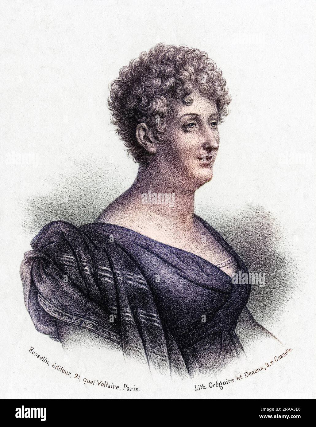 CONSTANCE MARIE, princesse de SALM-DYCK, scrittrice francese Data: 1767 - 1845 Foto Stock