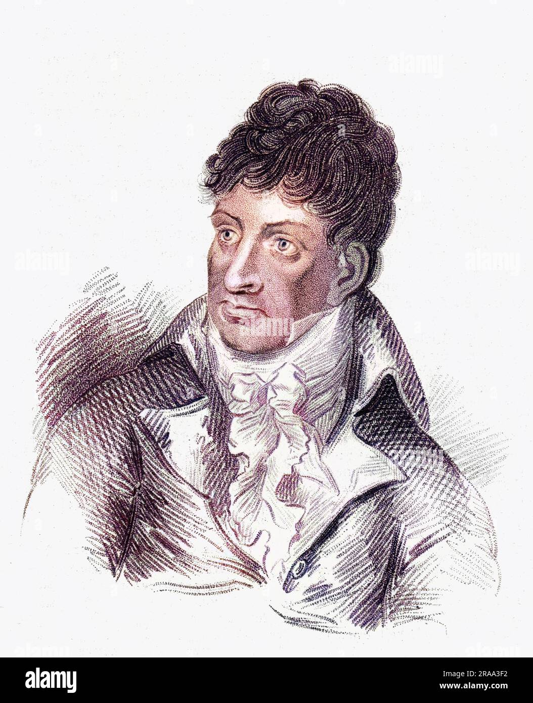 Capitano HUXLEY SANDON testimone al processo del duca di York per traffico di commissioni. Data: CIRCA 1809 Foto Stock
