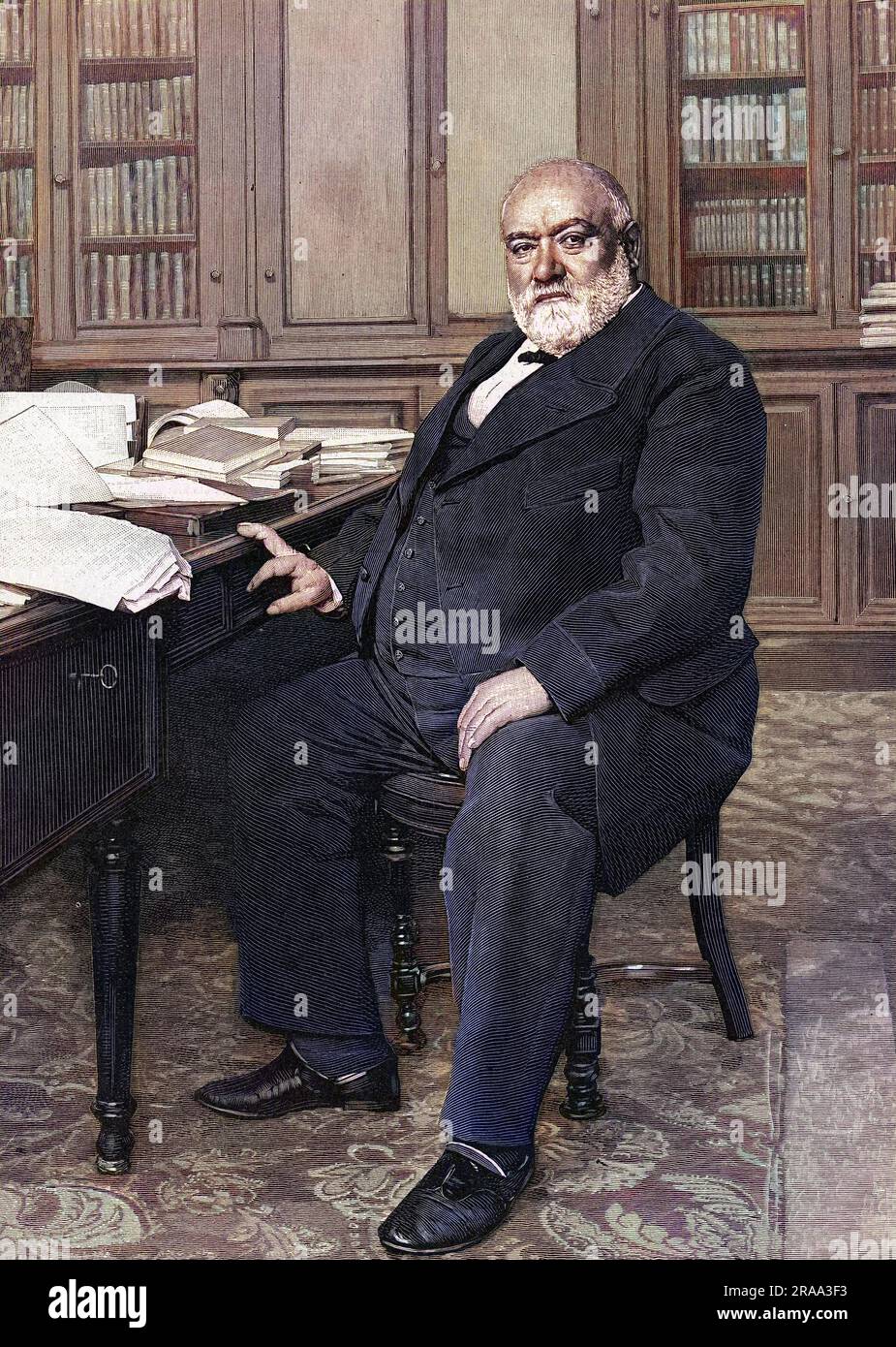 FRANCISQUE SARCEY (1827 - 1899), critico drammatico francese Data: 1887 Foto Stock