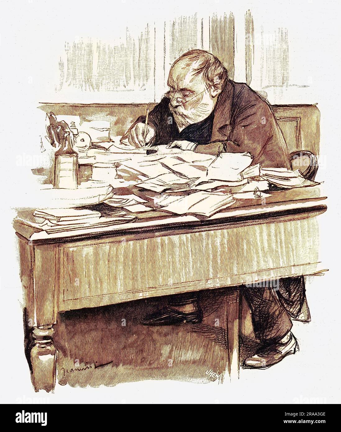 FRANCISQUE SARCEY (1827 - 1899), critico drammatico francese Data: 1887 Foto Stock