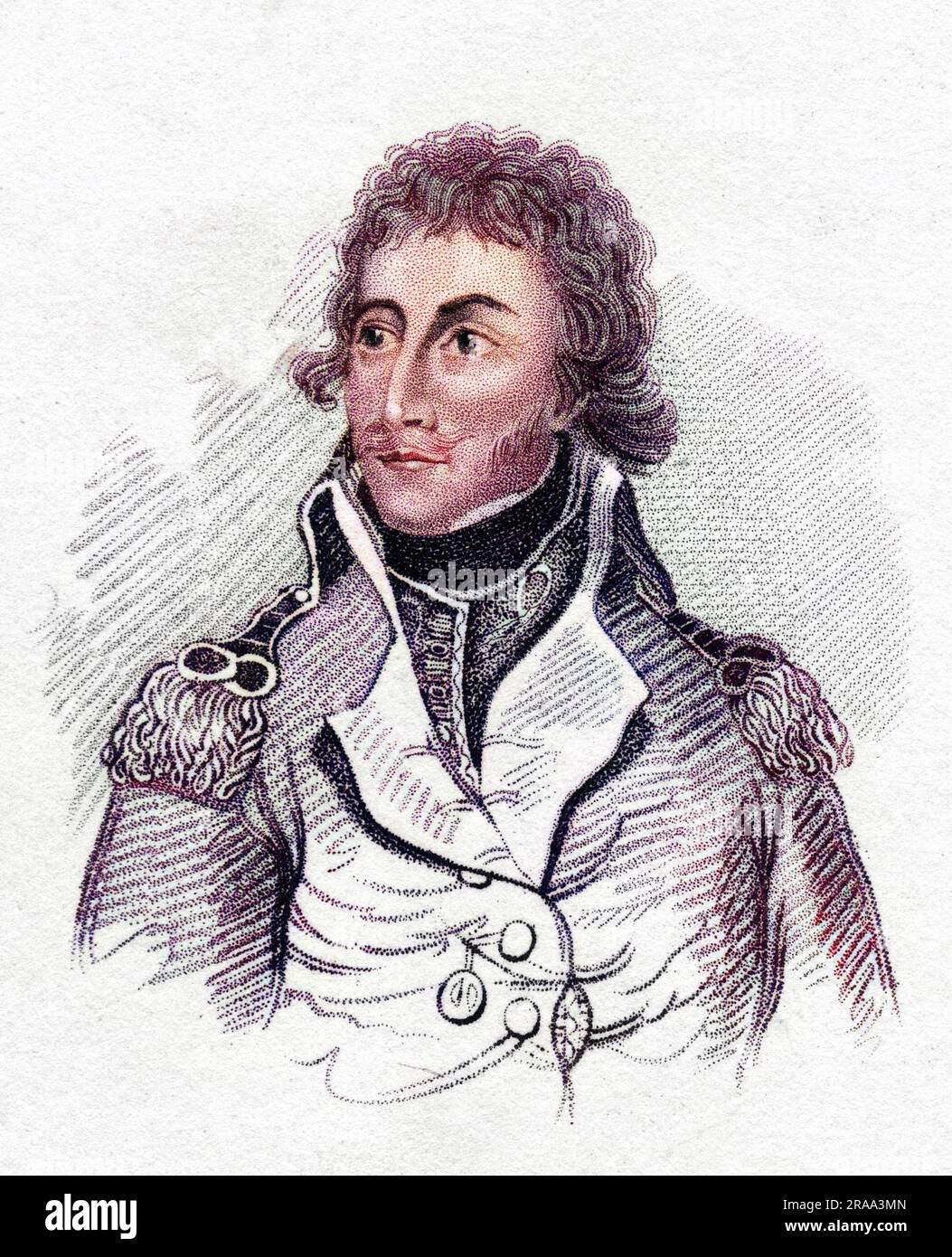 FERDINAND BAPTISTA von SCHILL (1776 - 1809), soldato e patriota tedesco. Foto Stock