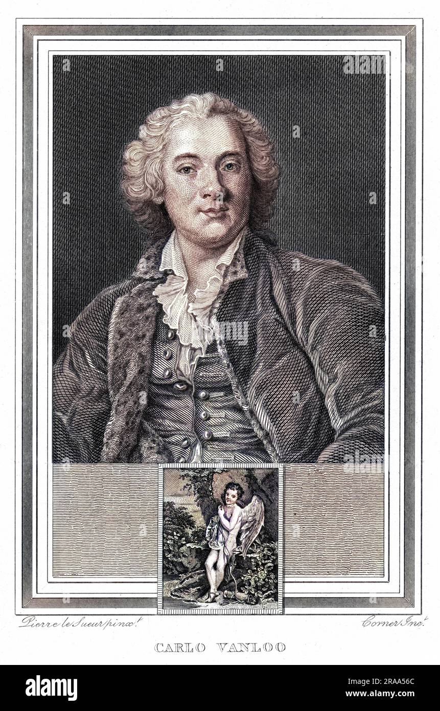 CARLO VANLOO artista italiano che lavora in Francia Data: 1705 - 1765 Foto Stock