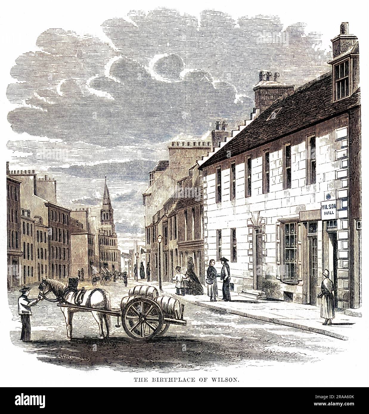 Il luogo di nascita DI JOHN WILSON, editore scozzese, autore e filosofo morale. Data: 1785 - 1854 Foto Stock