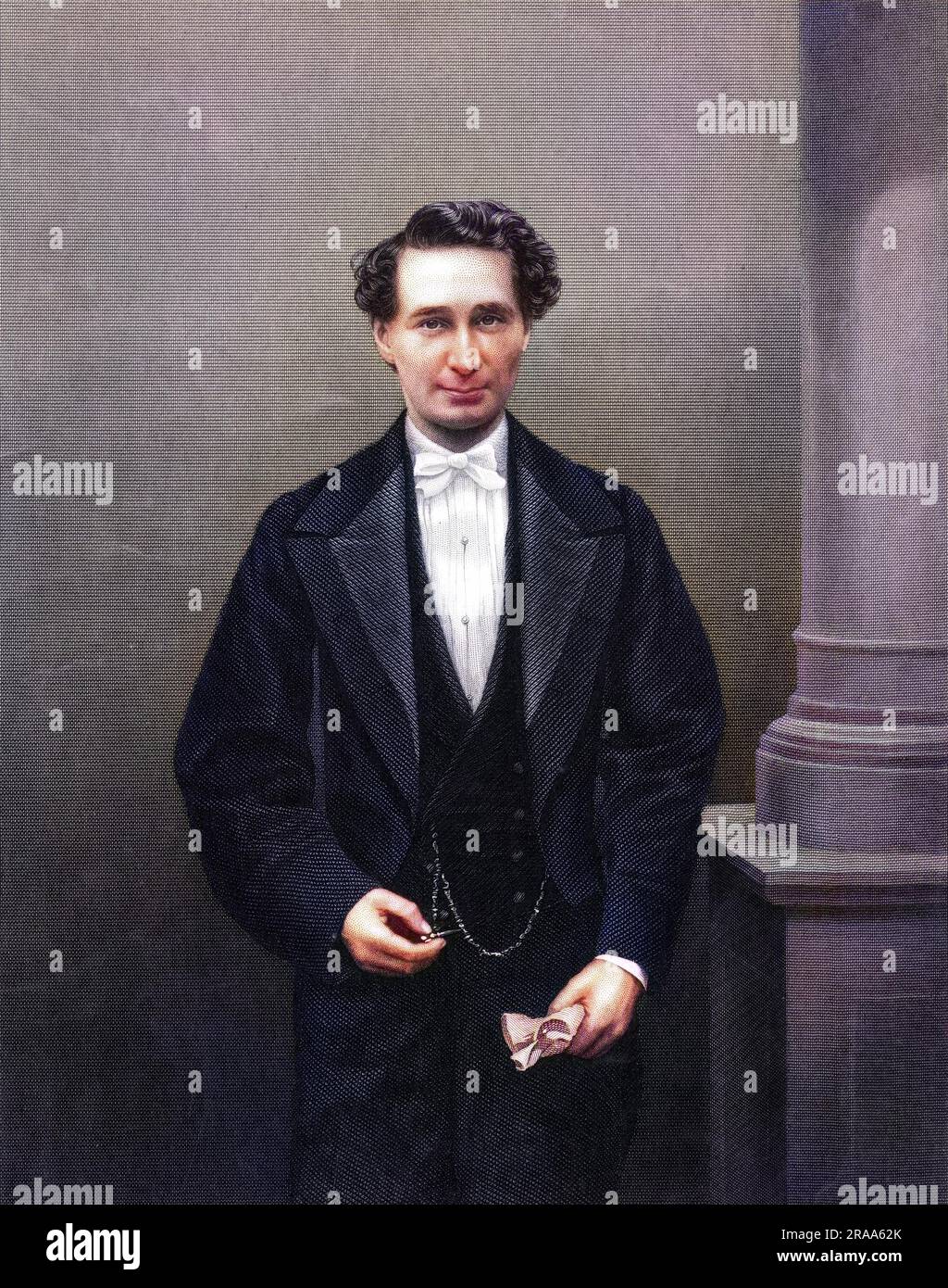 WILLIAM SAMUEL WOODIN (1825 - 1888), intrattenitore, sosia, docente. Foto Stock