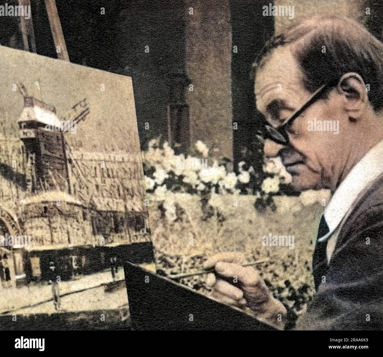 MAURICE UTRILLO artista francese, fotografato nel 1940. Data: 1883 - 1955 Foto Stock