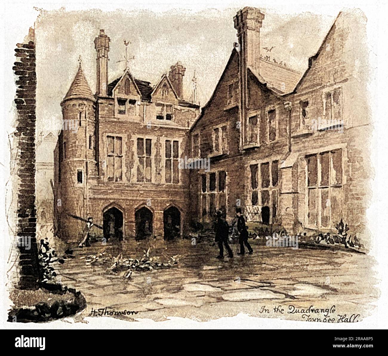 Il Quadrilatero dell'istituto filantropico-educativo nella Commercial Road nell'East End di Londra, Data: 1892 Foto Stock
