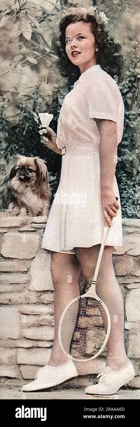 Fotografia del Tempio di Shirley Data: 1944 Foto Stock