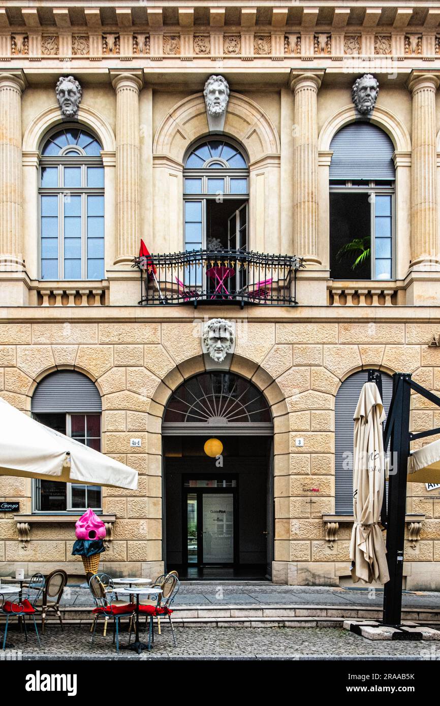 Museo Barberini ospitato nella replica del palazzo barocco Barberini costruito da Carl von Gontard nel 1771-1772, Piazza del mercato Vecchia, Potsdam, Brandeburgo Foto Stock