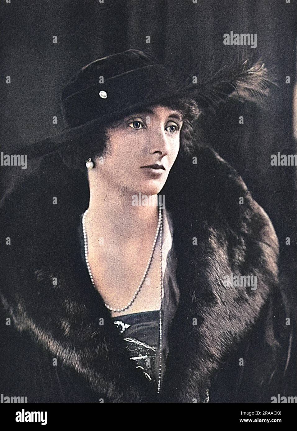 La marchesa di Carisbrooke) precedentemente Lady Irene Denison moglie del principe Alessandro di Battenberg poi Mountbatten, marchese di Carisbrooke. Data: 1917 Foto Stock