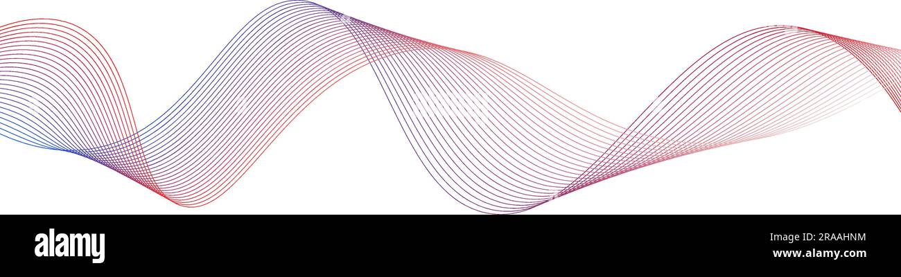 sfondo delle onde lisce astratte. sfondo a strisce colorate Illustrazione Vettoriale