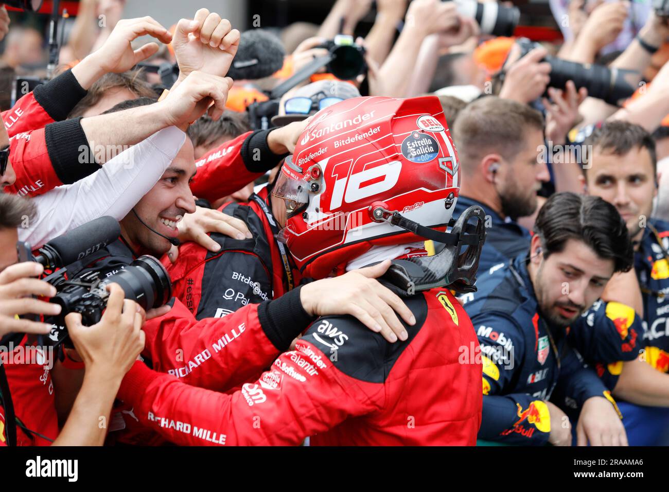 Spielberg, Austria. 2 luglio 2023. Formula 1 Rolex Gran Premio d'Austria al Red Bull Ring, Austria. Nella foto: Charles Leclerc (MON) della Scuderia Ferrari © Piotr Zajac/Alamy Live News Foto Stock
