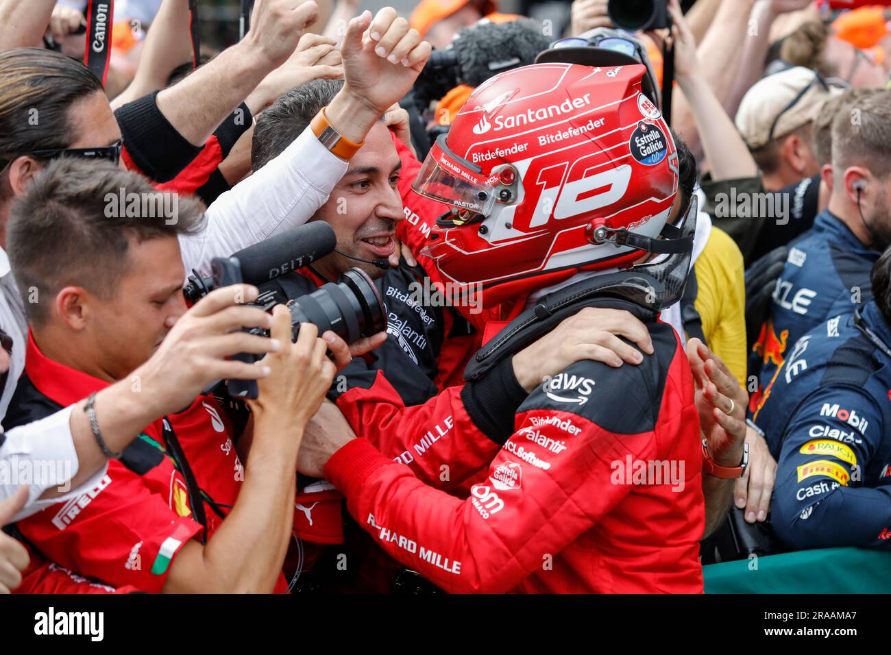 Spielberg, Austria. 2 luglio 2023. Formula 1 Rolex Gran Premio d'Austria al Red Bull Ring, Austria. Nella foto: Charles Leclerc (MON) della Scuderia Ferrari © Piotr Zajac/Alamy Live News Foto Stock