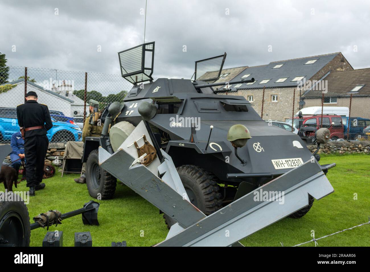 Auto blindata. Ingleton 1940's Weekend 2023. Foto Stock