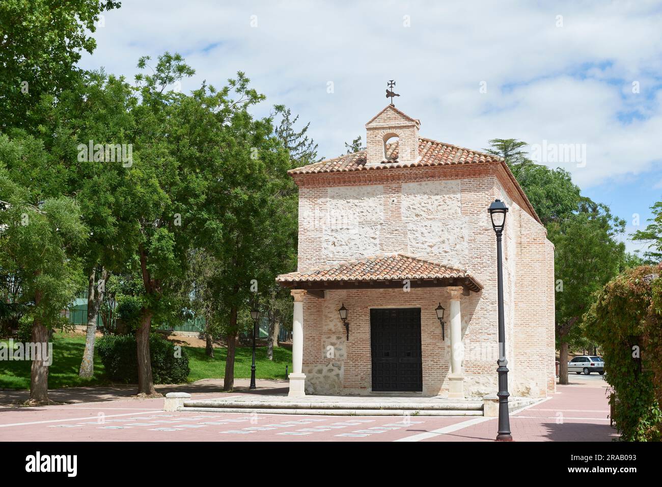 Vista dell'eremo di San Roque, Guadalajara, Spagna Foto Stock