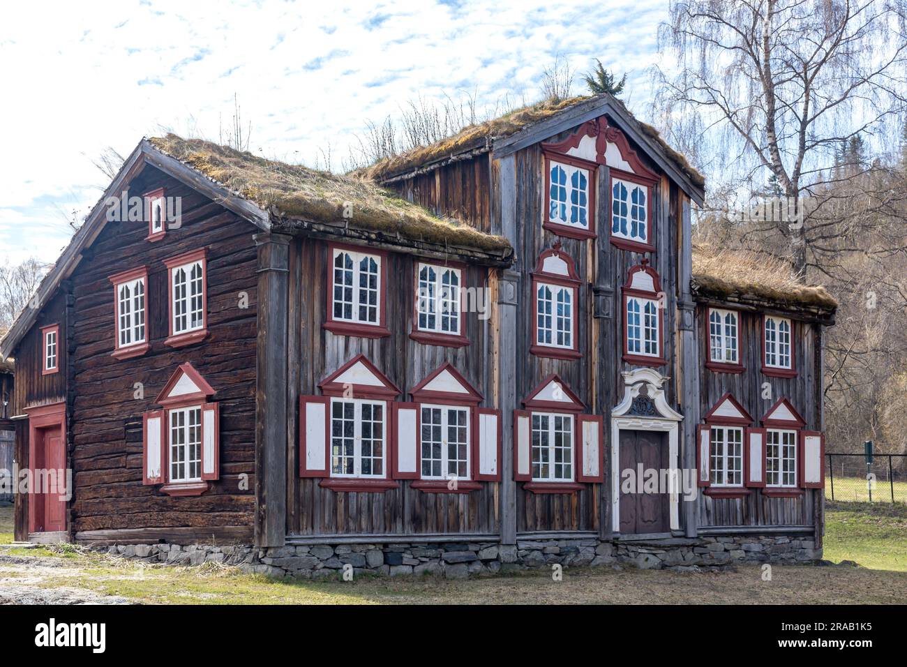 Tronshart House, Sverresborg Trøndelag Folk Museum, Sverresborg alle, Trondheim, contea di Trøndelag, Norvegia Foto Stock