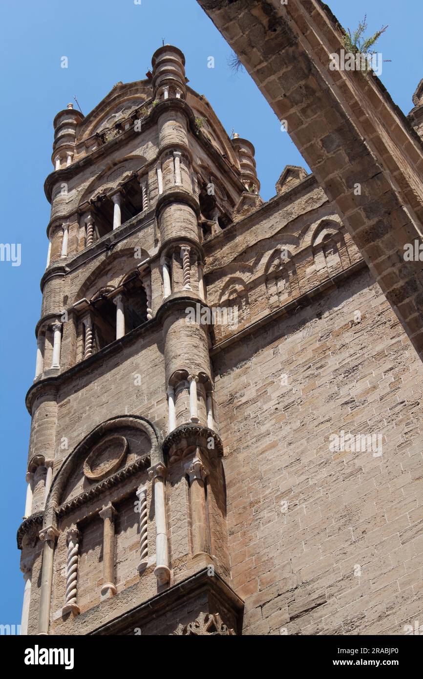 Cattedrale di Palermo - Cattedrale metropolitana dell'assunzione della Vergine Maria (Cattedrale metropolitana della Santa Vergine Maria Assunta) Sicilia, Italia Foto Stock