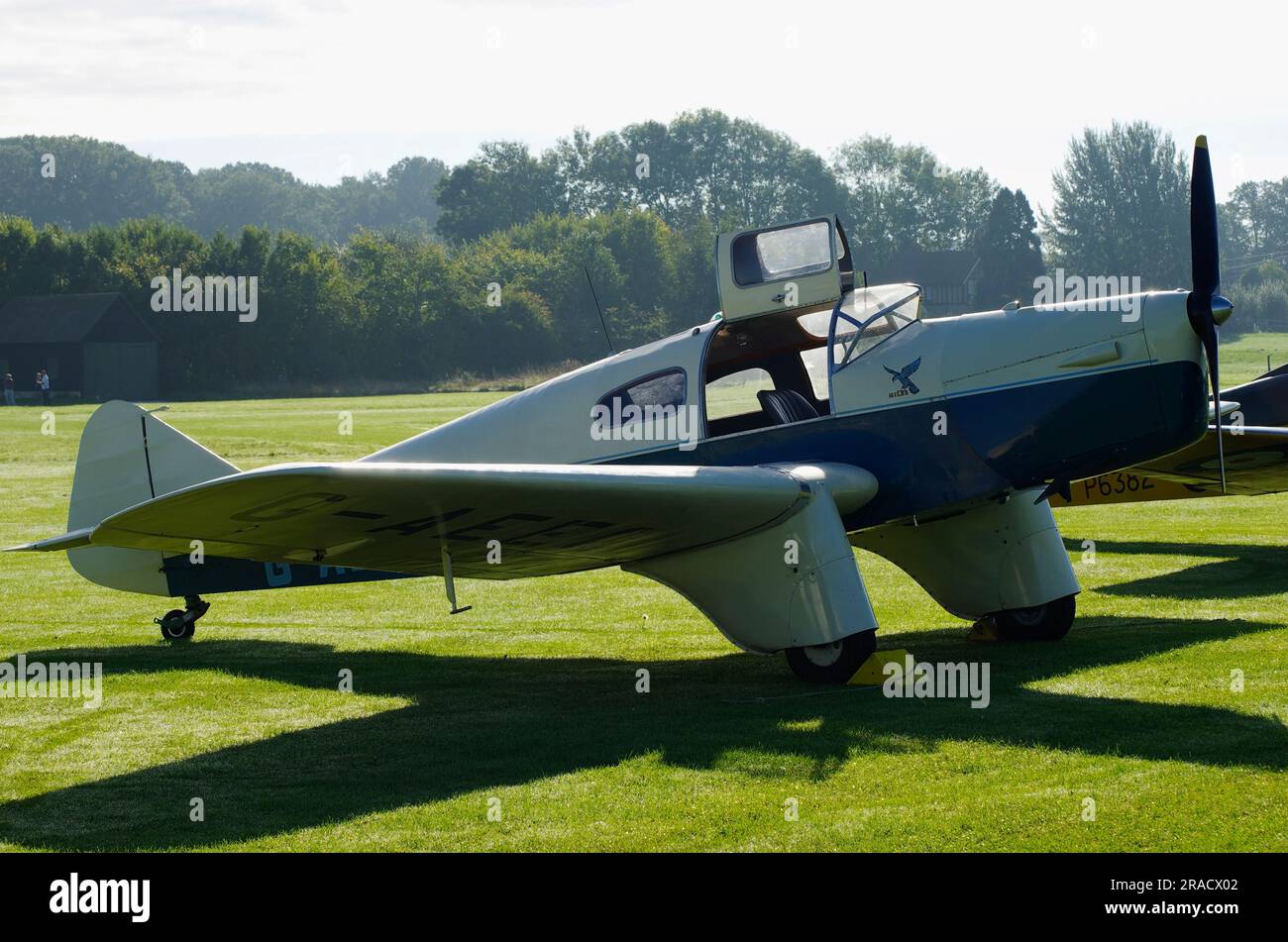 Miles Falcon, G-AEEG, Shuttleworth Air display, Old Warden, Biggleswade, Bedfordshire, Inghilterra, Foto Stock