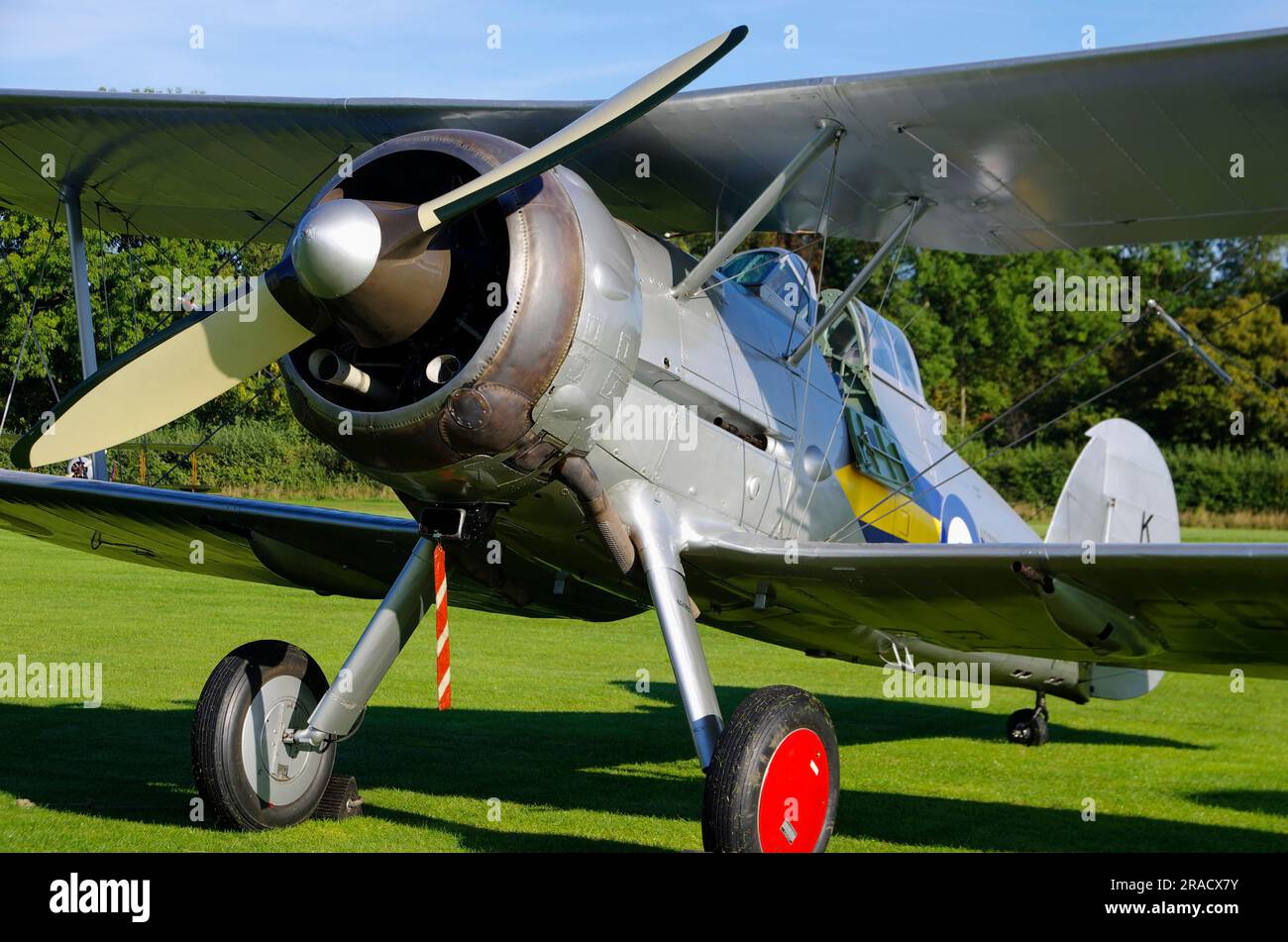 Gloster Gladiator!! G-AMRK, K-7985,Old Warden, Biggleswade, Bedfordshire, Inghilterra, Regno Unito, Foto Stock