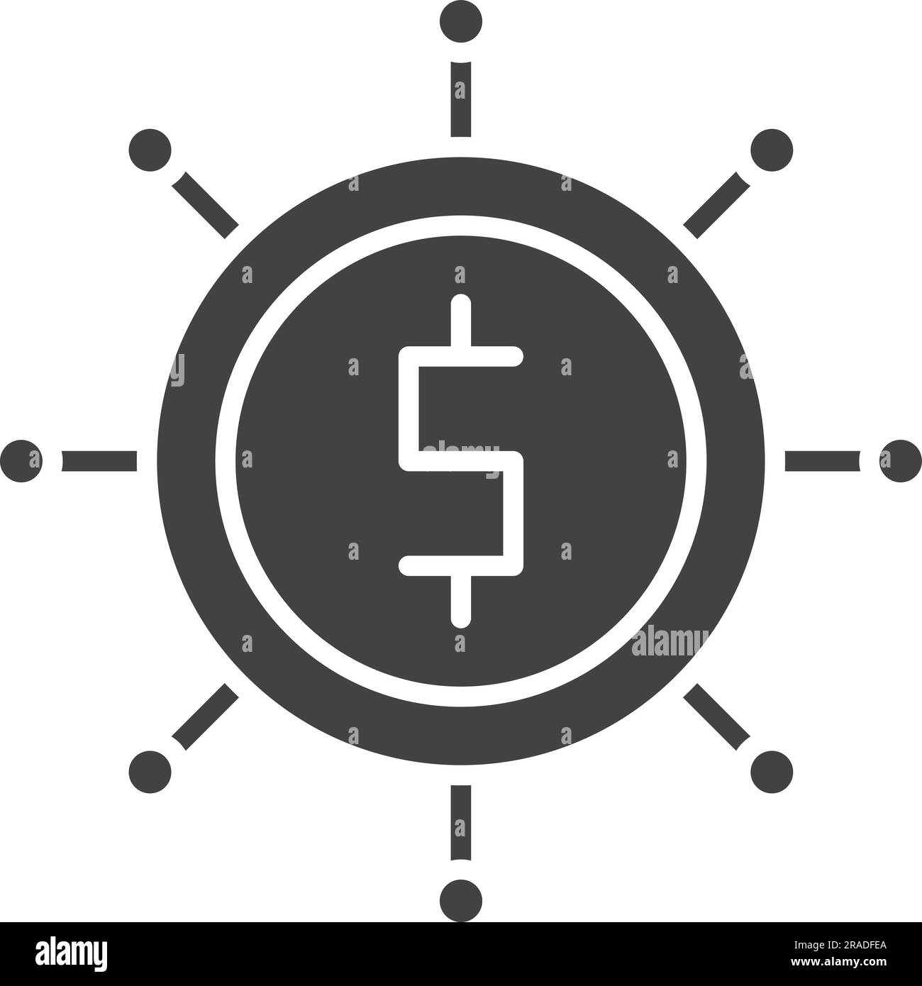 Immagine icona spesa budget. Illustrazione Vettoriale
