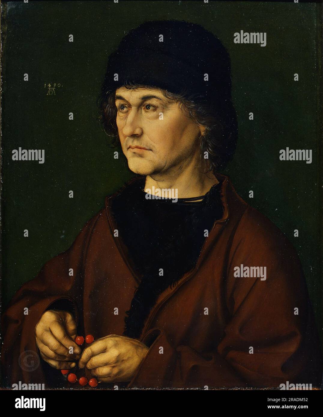 Albrecht Dürer – Ritratto degli artisti padre 1490 Foto Stock