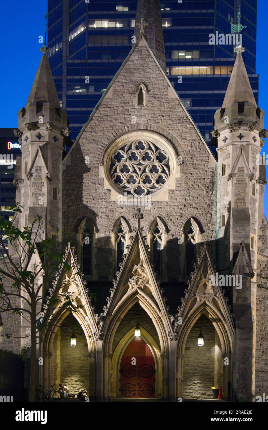 Canada, Quebec, Montreal, Christ Church Cathedral, Foto Stock