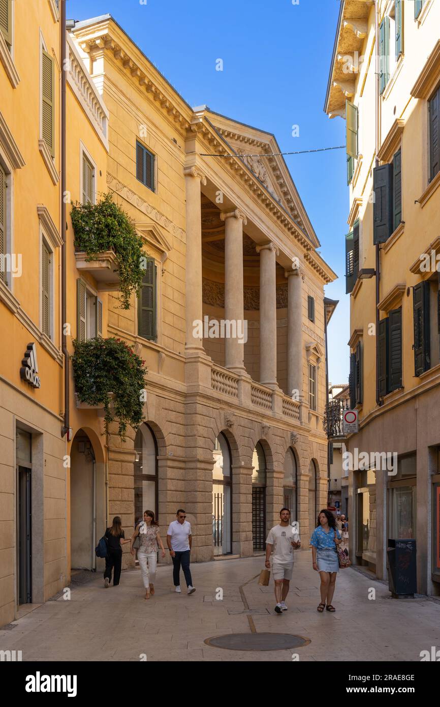 Via Alberto Mario, Verona, Veneto, Italia Foto Stock