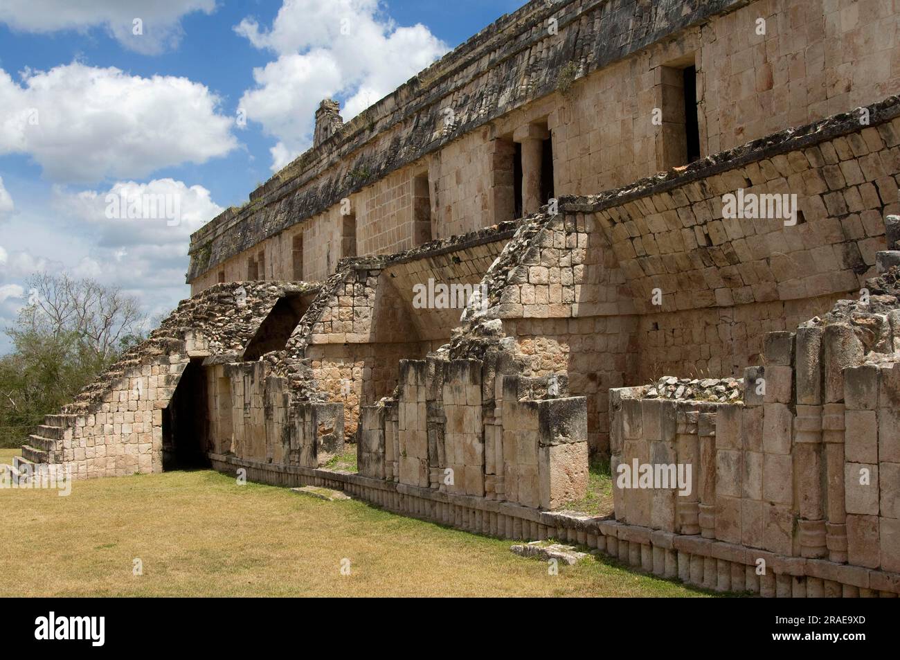 El Palacio, Palazzo di Kabah, Kabah, Yucatan, Messico Foto Stock