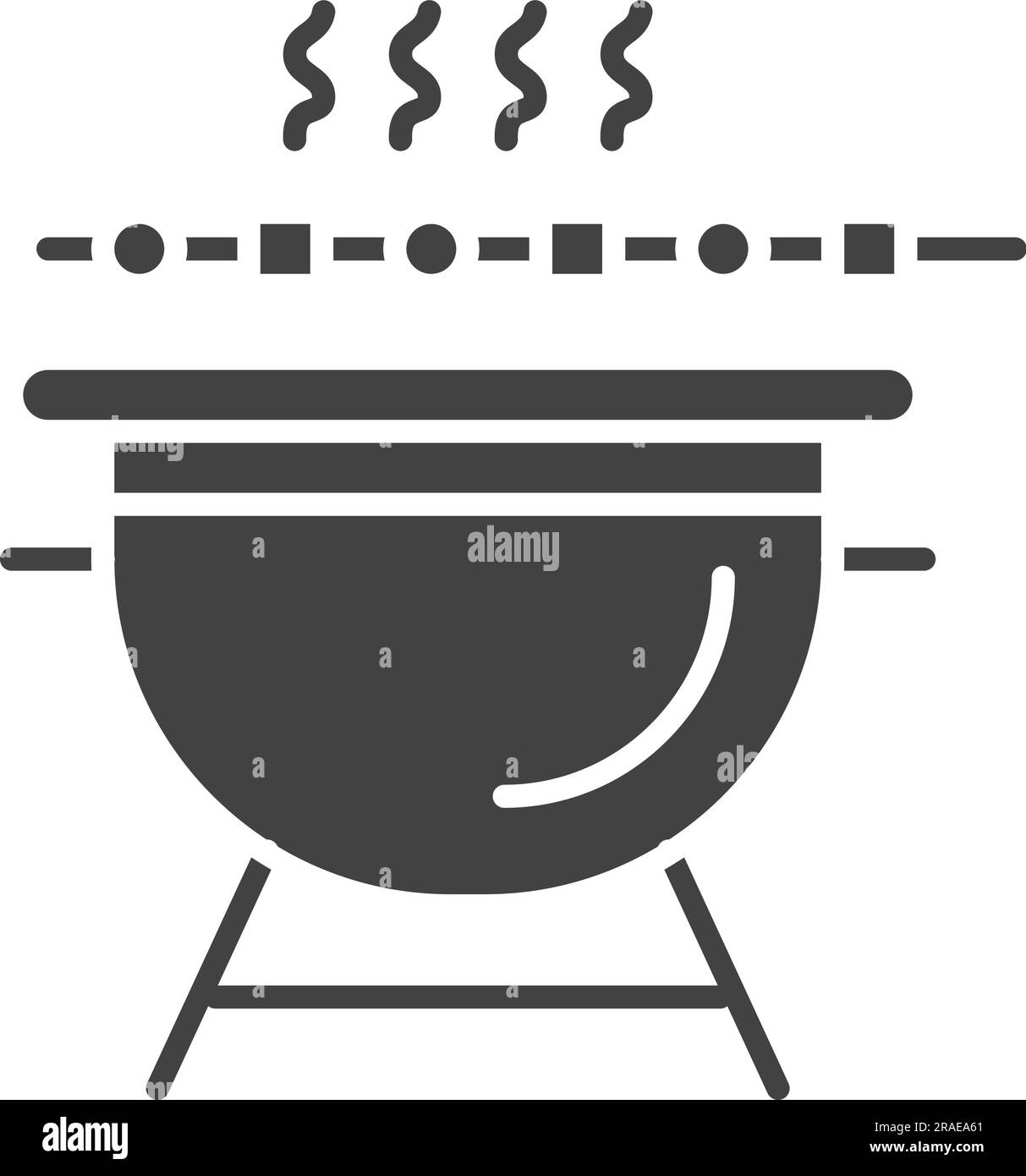 Immagine icona BBQ. Illustrazione Vettoriale