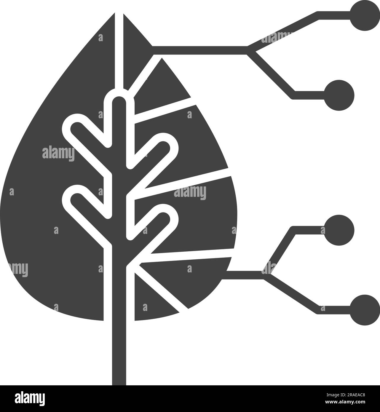 Immagine icona biomimetica. Illustrazione Vettoriale