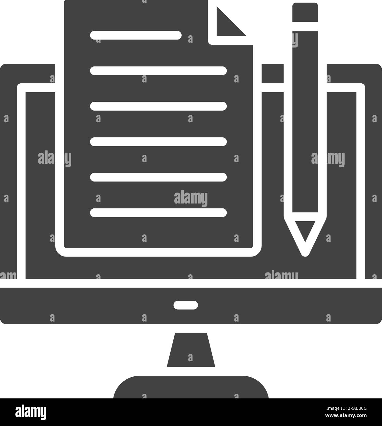 Immagine icona Content Creator. Illustrazione Vettoriale