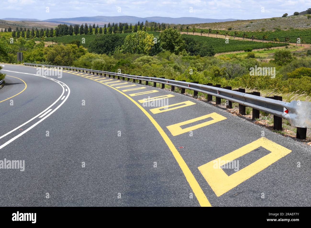 La strada della Route 62 in Sud Africa Foto Stock