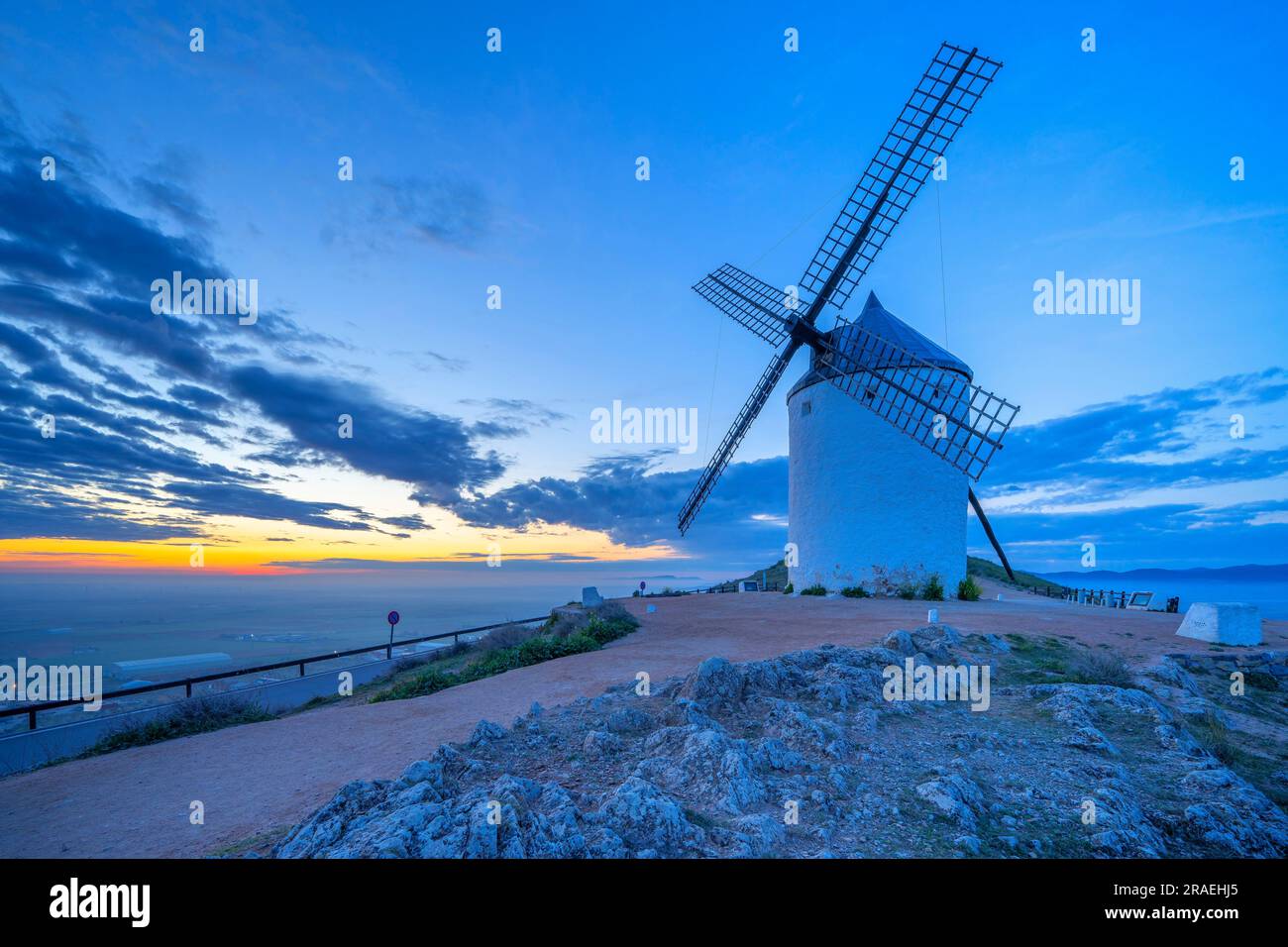 Consuegra, Castiglia-la Mancha, Spagna Foto Stock