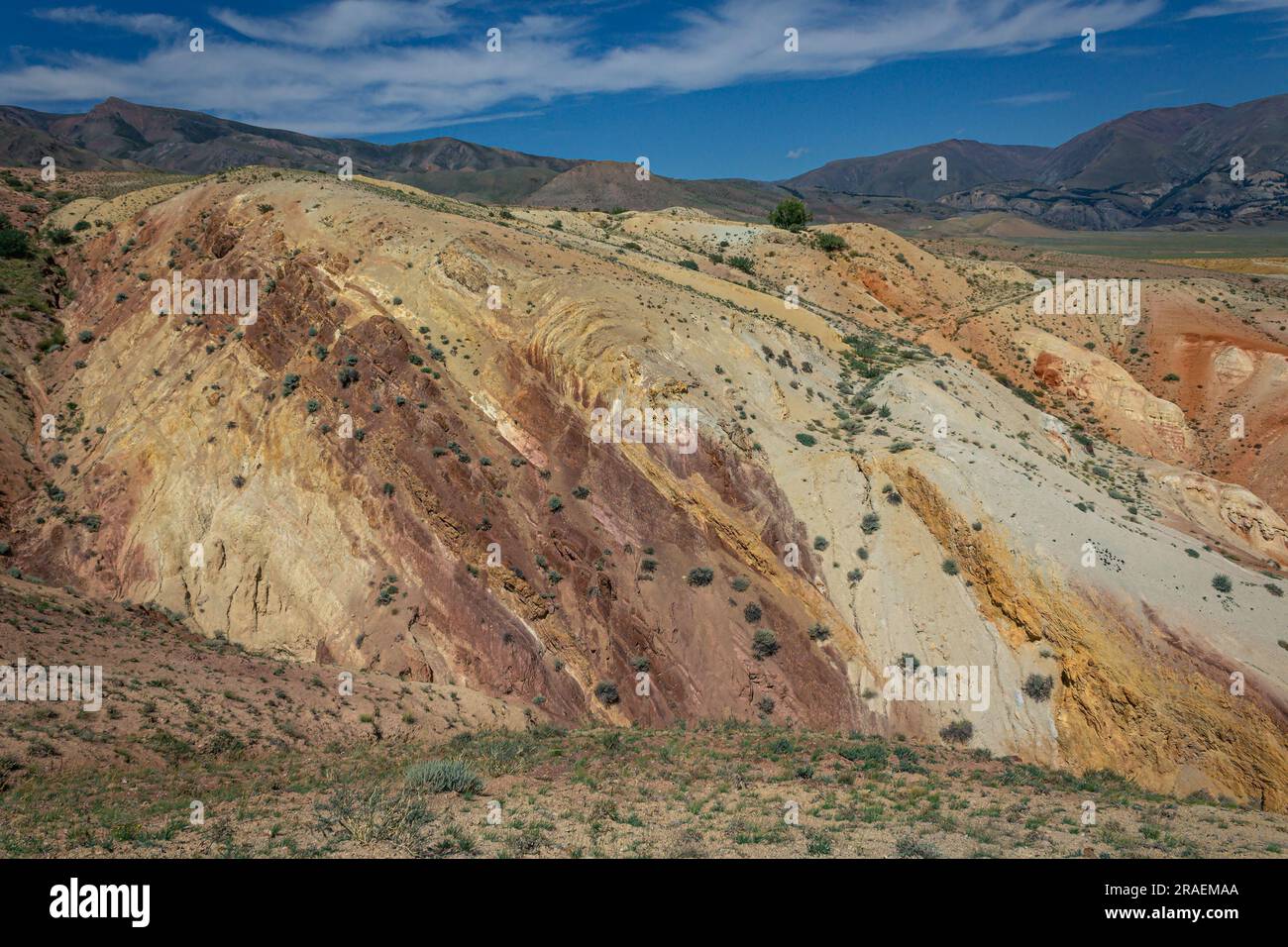 Viaggio verso le famose attrazioni di Altai in estate. Kyzyl-Chin Tract, Marte Foto Stock