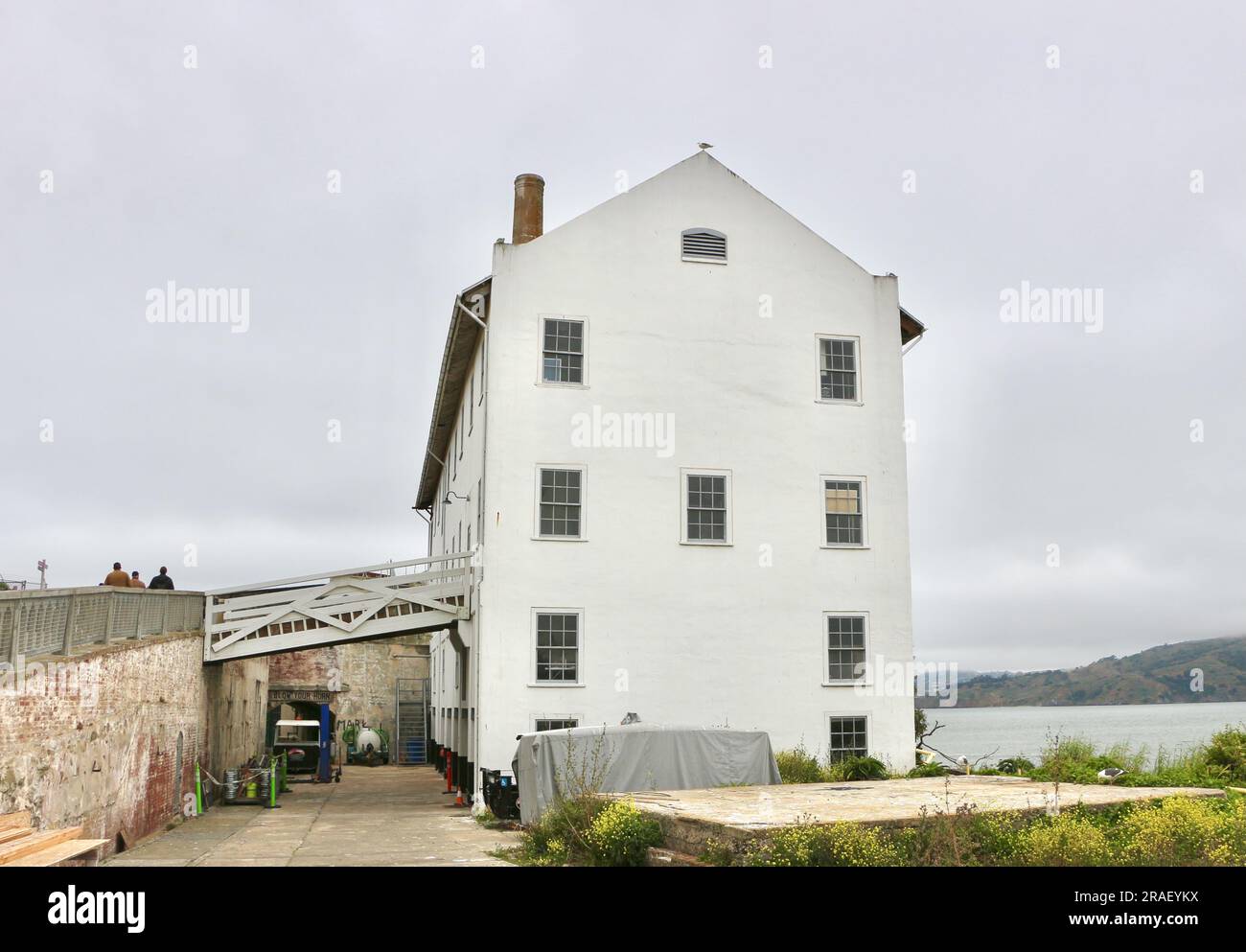 L'edificio di alimentazione elettrica della Power House Alcatraz Federal Penitentiary San Francisco California USA Foto Stock