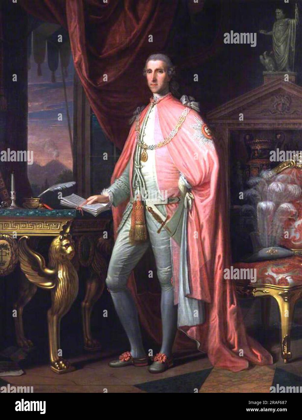 Sir William Hamilton 1775 di David Allan Foto Stock
