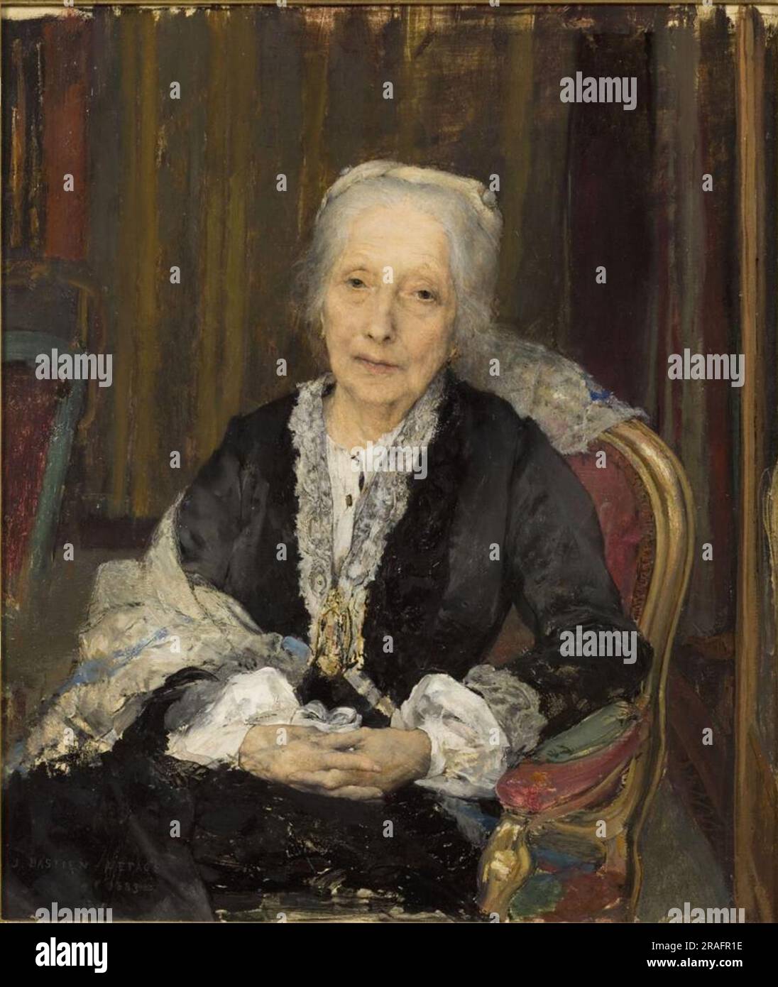 Ritratto De Juliette Drouet 1883 di Jules Bastien-Lepage Foto Stock