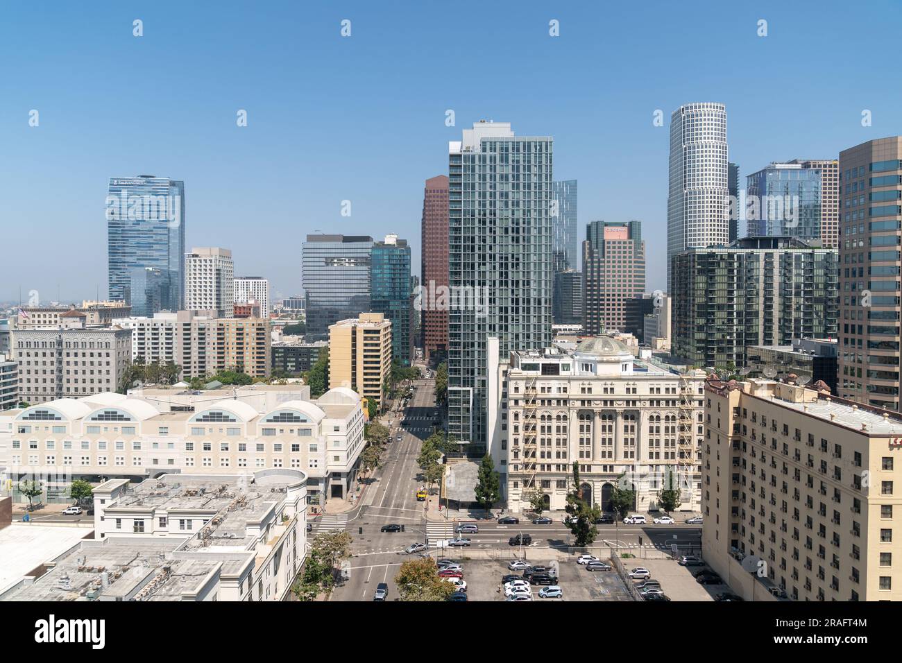 Il centro della città di Los Angeles Foto Stock