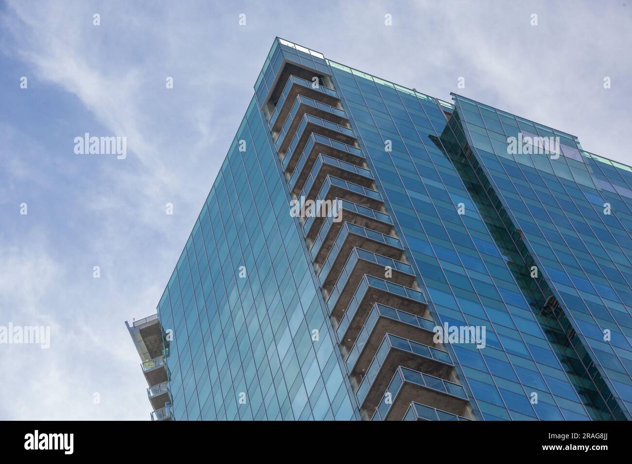 Il Water Tower Building nel centro di Los Angeles, CALIFORNIA, USA Foto Stock