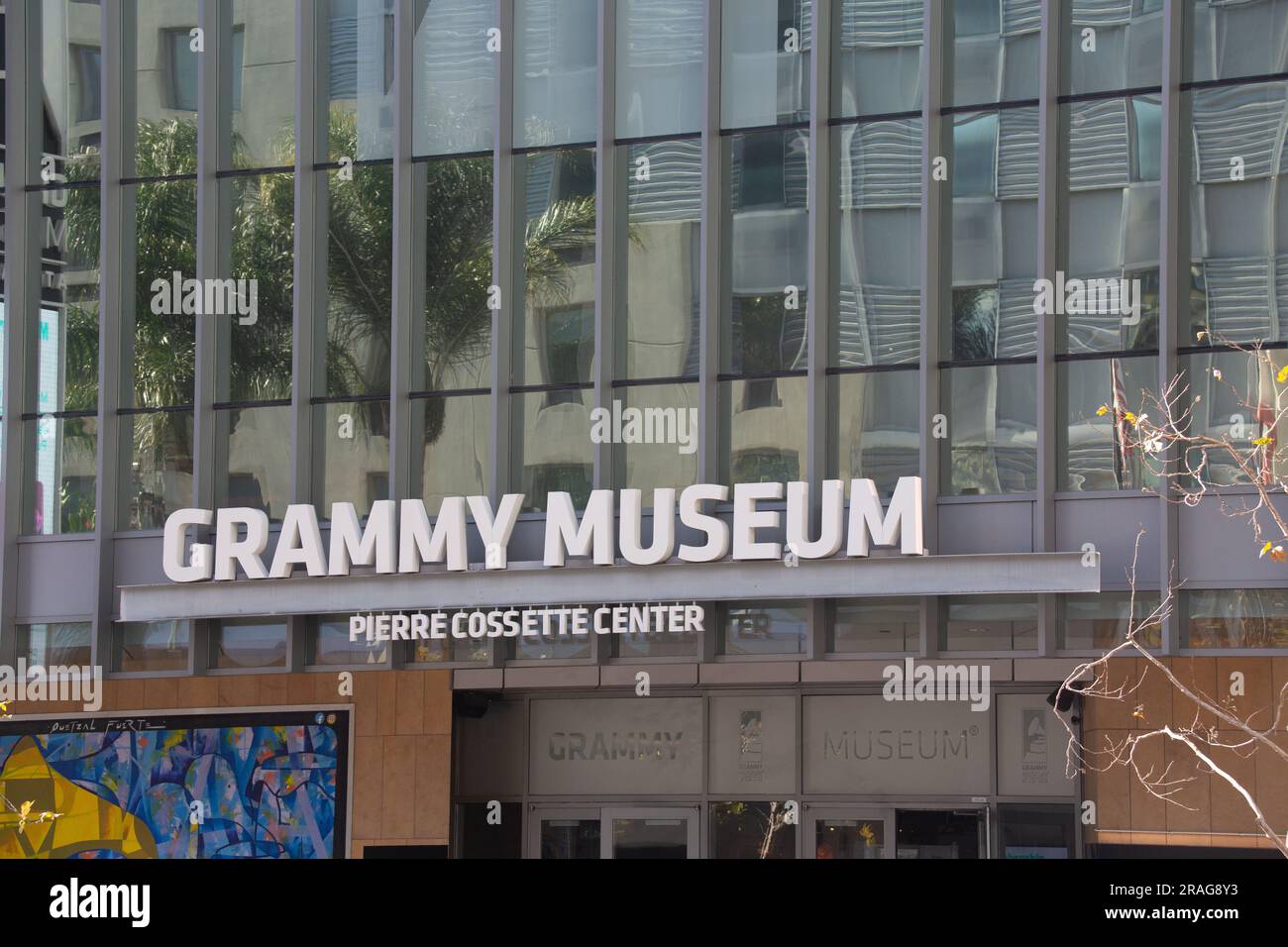 Il GRAMMY Museum at LA Live nel centro di Los Angeles, CALIFORNIA, USA Foto Stock