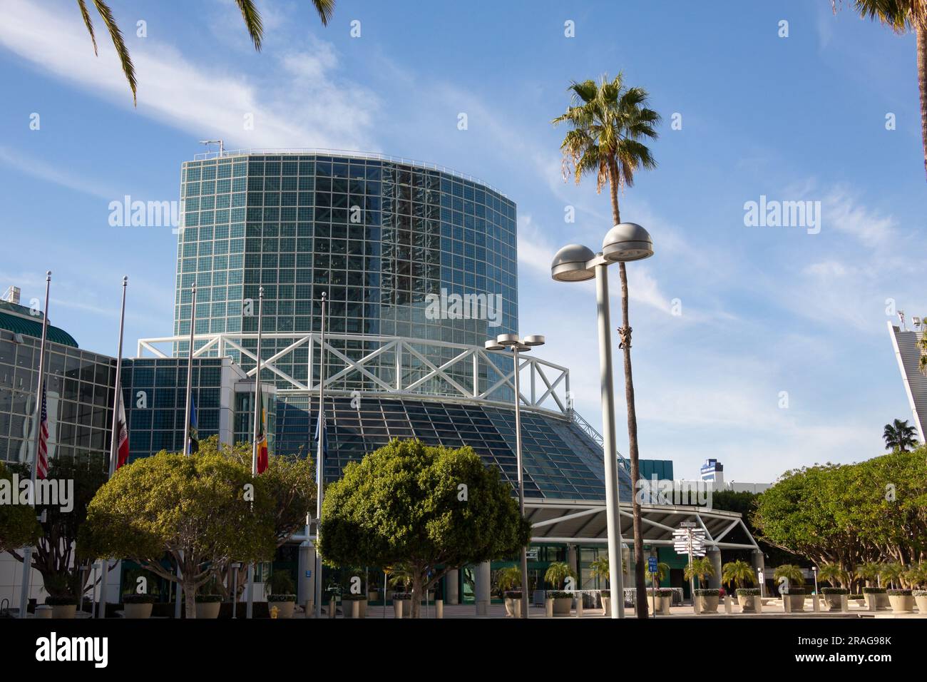 Il Los Angeles Convention Center nel centro di Los Angeles, CALIFORNIA, USA Foto Stock