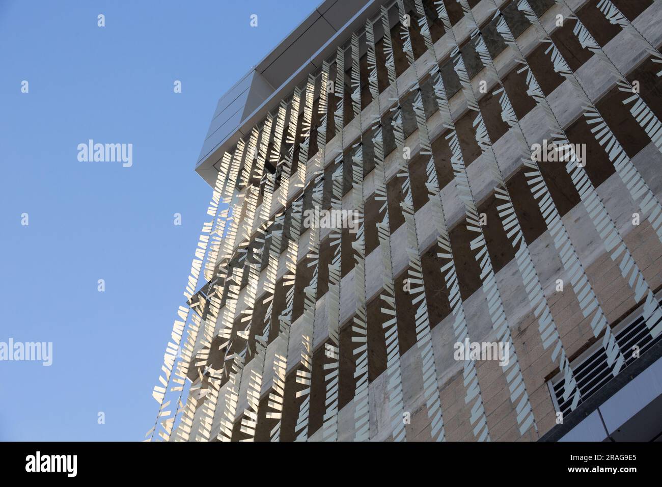 Il garage di Flower Street al centro di Los Angeles, CALIFORNIA, USA Foto Stock