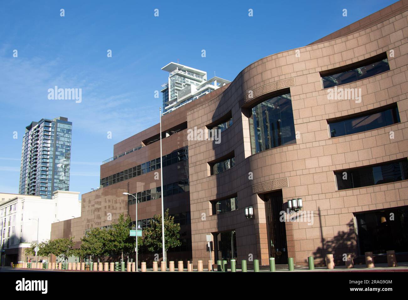 Federal Reserve Bank of San Francisco nel centro di Los Angeles, CA, USA Foto Stock