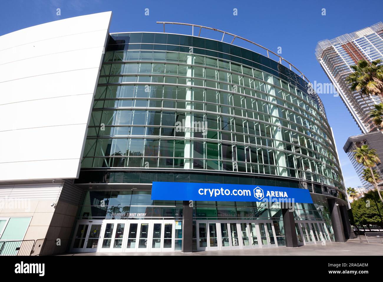 Crypto.com Arena a Los Angeles Vive nel centro di Los Angeles, CALIFORNIA, USA Foto Stock