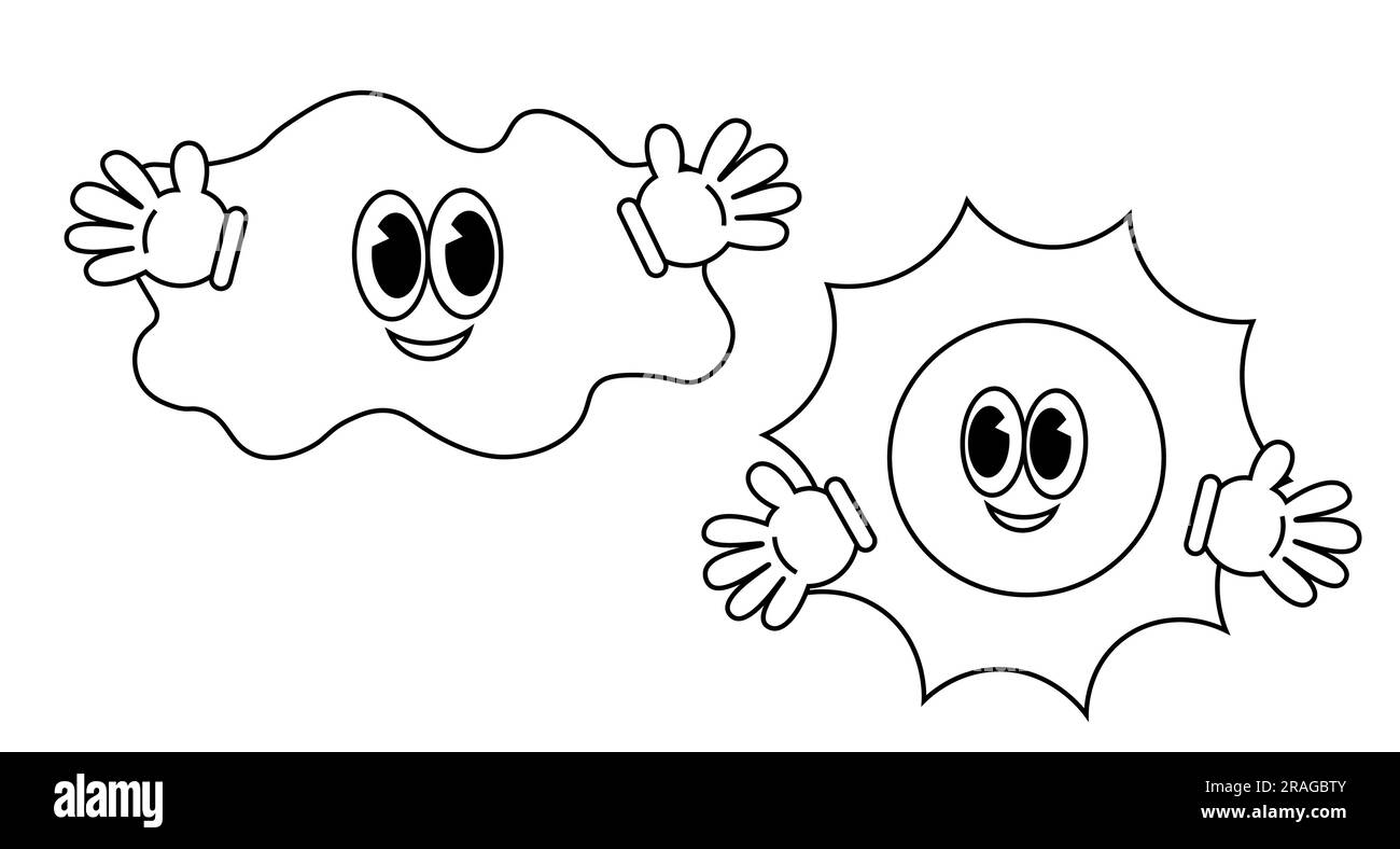 Per icone, web, cartoline, arredamento, imballaggio, stampe per oggetti, copertine per notebook, decorazione di scatole per adesivi, zaino, elemento individuale, c Illustrazione Vettoriale